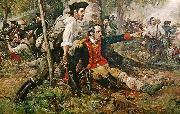 Frederick Coffay Yohn Herkimer at the Battle of Oriskany oil on canvas